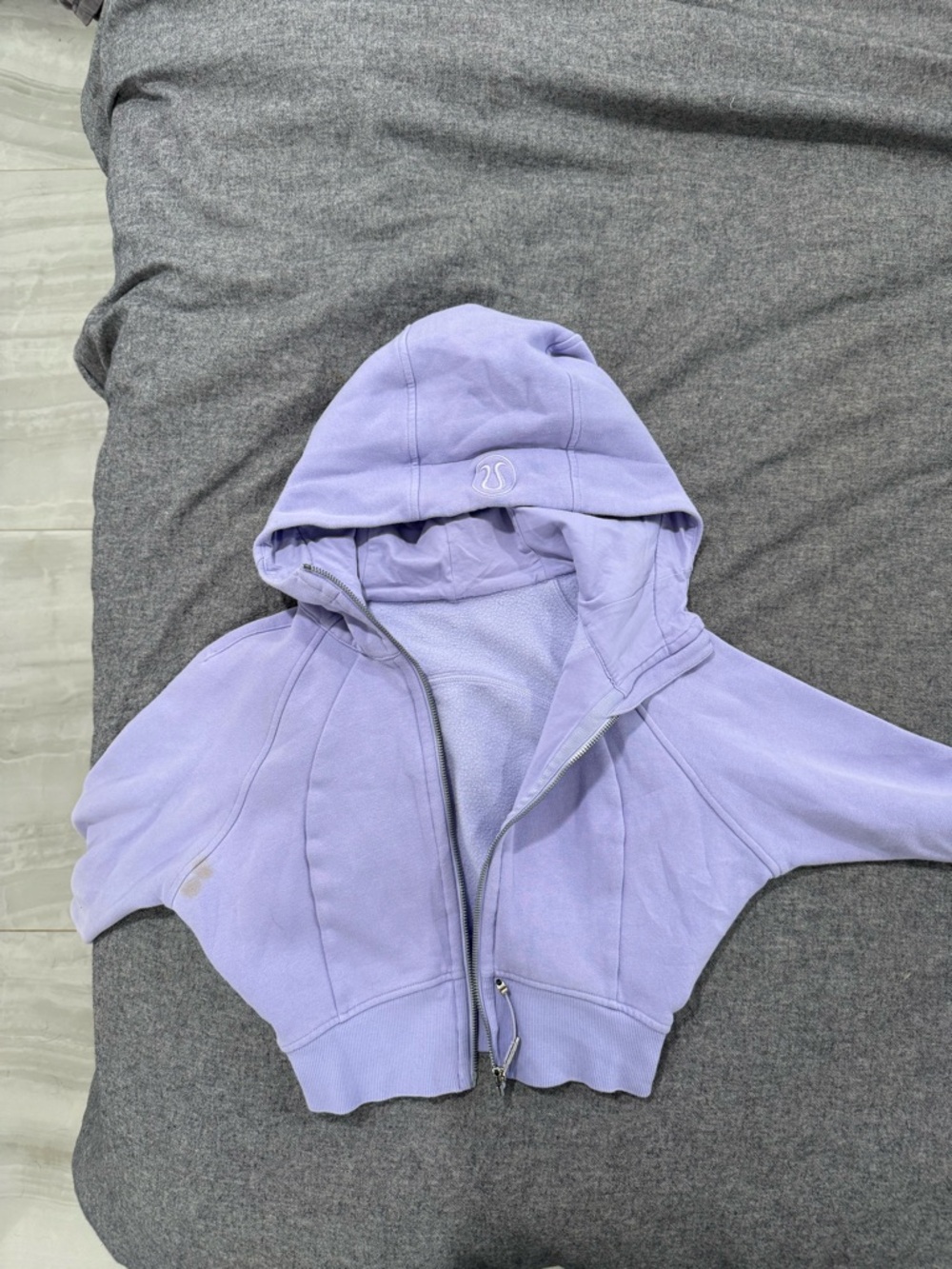lululemon athletica Lilac Hooded Zip Crop Jacket